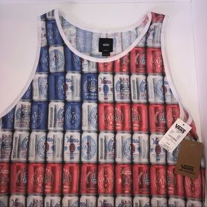 Vans American flag beer tank top🇺🇸